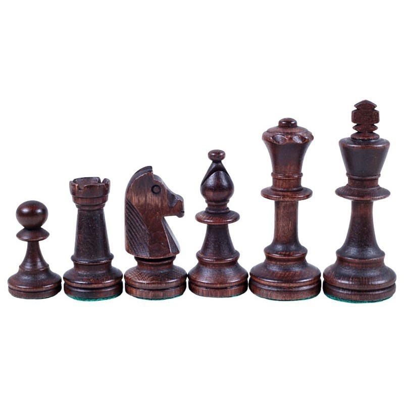 Numero 5 Bois De Bouleau Piece D Echecs Coffret Fonce