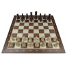 Jeu d'échecs bois noyer pièces STAUNTON n°5 charme 92mm - numéroté taille 5