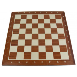 Jeu d'échecs bois sycomore/acajou pièces STAUNTON n°6 charme - numéroté taille 5+