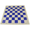 Jeu d'échecs en vinyle blanc/bleu 51 cm pièces STAUNTON n°6 économiques 95 mm
