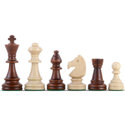 Jeu d'échecs bois sycomore/acajou pièces STAUNTON n°6 charme - taille 5+