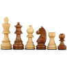 Jeu d'échecs bois sycomore/acajou pièces STAUNTON style allemand acacia/buis - numéroté taille 4+