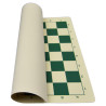 Jeu d'échecs en vinyle blanc/vert 36 cm pièces STAUNTON n°3 économiques feutrées