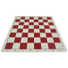 Jeu d'échecs en silicone blanc/rouge 51 cm pièces STAUNTON n°6 économiques lestées feutrées