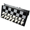 Jeu d'échecs/dames de voyage magnétique plastique - 25 cm