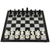Jeu d'échecs/dames de voyage magnétique plastique - 25 cm