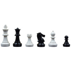 Jeu d'échecs/dames de voyage magnétique plastique - 25 cm