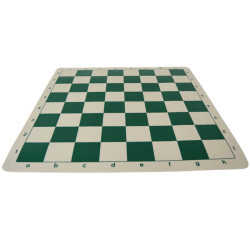 Jeu d'échecs en silicone blanc/vert 51 cm pièces Club STAUNTON n°6 économiques feutrées