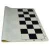 Jeu d'échecs en silicone blanc/noir 51 cm pièces Club STAUNTON n°6 économiques feutrées