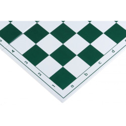 Jeu d'échecs pliable en plastique blanc/vert 51 cm pièces Club STAUNTON n°6 économiques feutrées