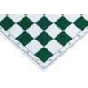 Jeu d'échecs pliable en plastique blanc/vert 51 cm pièces Club STAUNTON n°6 économiques feutrées