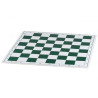 Jeu d'échecs pliable en plastique blanc/vert 51 cm pièces Club STAUNTON n°6 économiques feutrées