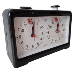 Pendule échecs quartz analogique DT02 noire