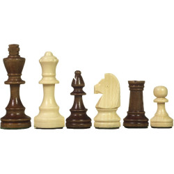 Jeu d'échecs bois sycomore/acajou pièces STAUNTON n°4 schima - taille 4