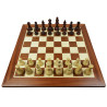 Jeu d'échecs bois sycomore/acajou pièces STAUNTON n°4 charme 85mm - taille 4
