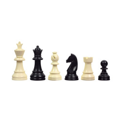 Jeu d'échecs en vinyle blanc/vert 51 cm pièces STAUNTON n°6 économiques 95 mm