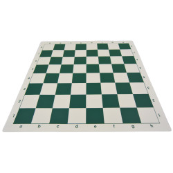 Jeu d'échecs en vinyle blanc/vert 51 cm pièces STAUNTON n°6 économiques feutrées