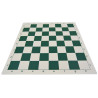 Jeu d'échecs en vinyle blanc/vert 51 cm pièces STAUNTON n°6 économiques lestées feutrées
