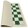 Jeu d'échecs en vinyle blanc/vert 43 cm pièces STAUNTON n°4 économiques feutrées