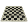 Jeu d'échecs en vinyle blanc/noir 43 cm pièces STAUNTON n°4 économiques feutrées