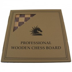 Jeu d'échecs bois padouk coins arrondis pièces STAUNTON style allemand acacia/buis - numéroté taille 5