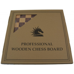 Jeu d'échecs bois padouk coins arrondis pièces STAUNTON n°5 style allemand charme SR3 - numéroté taille 5