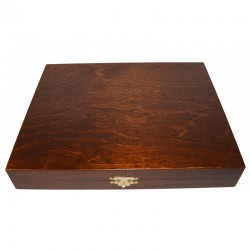 Coffret de rangement luxe bois bouleau avec pièces d'échecs STAUNTON n°5 schima