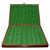 Coffret de rangement luxe bois bouleau avec pièces d'échecs STAUNTON n°5 charme 92mm