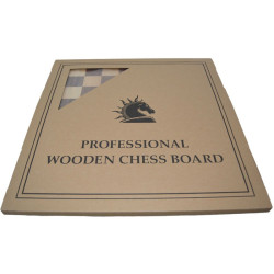 Jeu d'échecs bois noyer bordure noire pièces STAUNTON style Français acacia/buis - taille 5