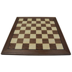 Jeu d'échecs bois noyer bordure noire pièces STAUNTON style classique acacia/buis - taille 5