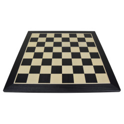 Jeu d'échecs bois acajou noir pièces STAUNTON ébonisées charme - taille 5