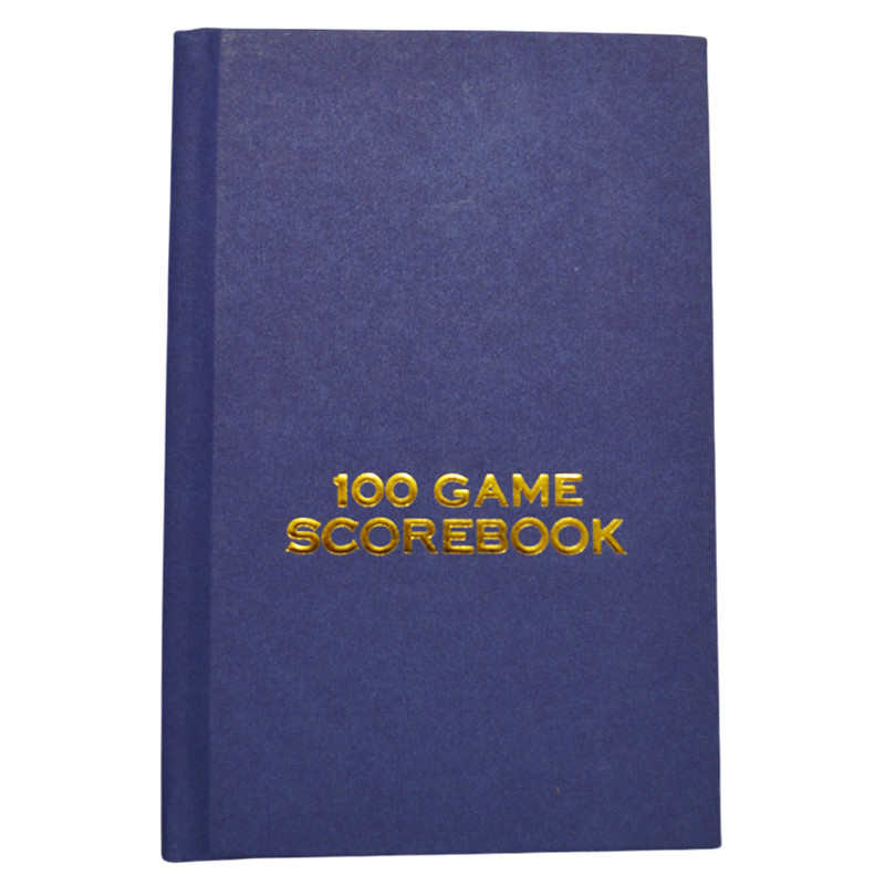 Carnet de notation bleu 100 parties d'échecs
