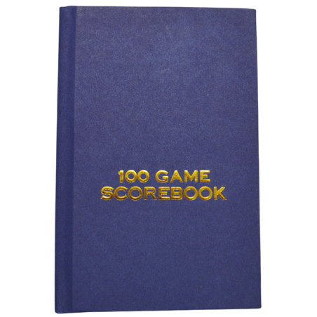 Carnet de notation bleu 100 parties d'échecs