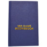 Carnet de notation bleu 100 parties d'échecs