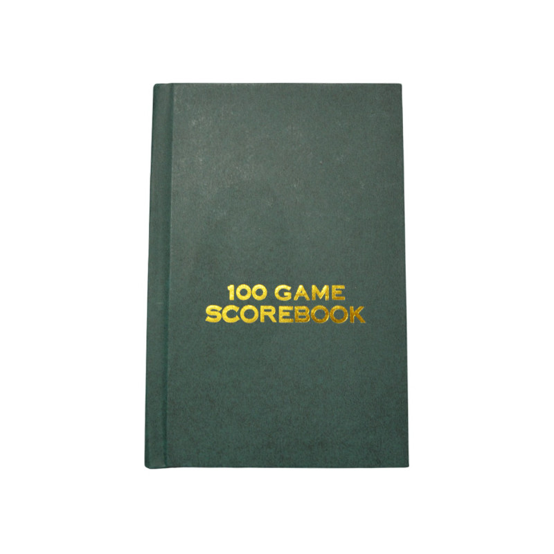Carnet de notation vert 100 parties d'échecs