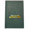 Carnet de notation vert 100 parties d'échecs