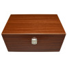 Boîte en bois sapele premium pour pièces d'échecs STAUNTON n°8