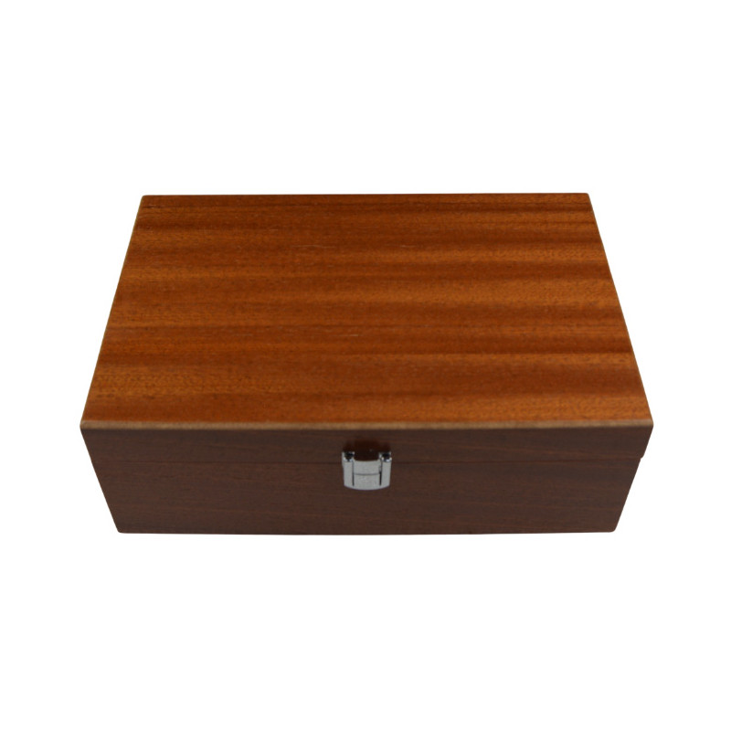 Boîte en bois sapele premium pour pièces d'échecs STAUNTON n°7
