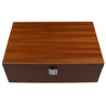 Boîte en bois sapele premium pour pièces d'échecs STAUNTON n°7