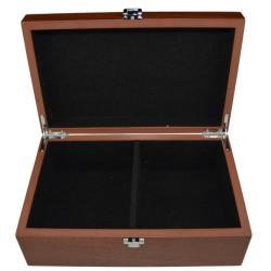 Boîte en bois sapele premium pour pièces d'échecs STAUNTON n°7
