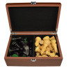 Boîte en bois sapele premium pour pièces d'échecs STAUNTON n°7