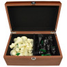 Boîte en bois sapele premium pour pièces d'échecs STAUNTON n°9
