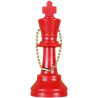 Porte-clés roi plastique rouge