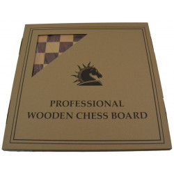 Jeu d'échecs bois padouk coins arrondis pièces STAUNTON style allemand schima 76 mm - numéroté taille 4