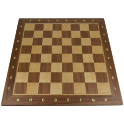 Jeu d'échecs bois noyer pièces STAUNTON style allemand schima 76 mm - numéroté taille 4+