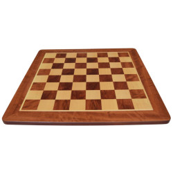 Jeu d'échecs bois padouk coins arrondis pièces STAUNTON n°4 schima wallichii - taille 4