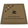 Jeu d'échecs bois padouk coins arrondis pièces STAUNTON style allemand schima 76 mm - taille 4