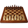 Jeu d'échecs bois padouk coins arrondis pièces STAUNTON n°4 charme 85mm - taille 4