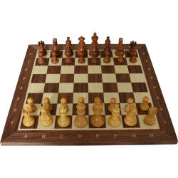 Jeu d'échecs bois noyer...
