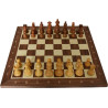 Jeu d'échecs bois noyer pièces STAUNTON style classique acacia/buis - numéroté taille 4